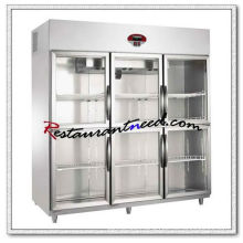 R298 6 Glass Doors Luxurious Fancooling Reach-In Kitchen Refrigerator